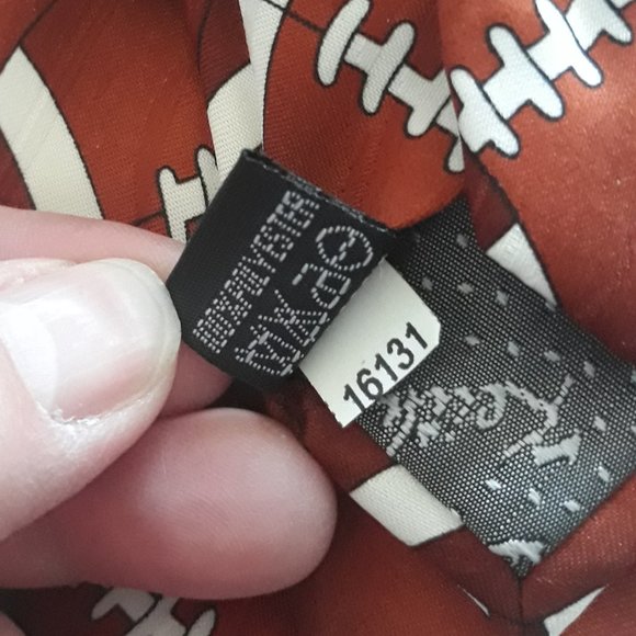 Keith Daniels Men's Novelty Tie=Play Ball Series 1, 2 of 6 Football Print - Picture 5 of 6